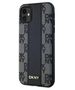 Original Case IPHONE 11 / XR DKNY Hardcase Leather Checkered Mono Pattern MagSafe (DKHMN61PCPVSLK) black 3666339259730