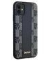 Original Case IPHONE 11 / XR DKNY Hardcase Leather Checkered Mono Pattern MagSafe (DKHMN61PCPVSLK) black 3666339259730