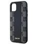 Original Case IPHONE 11 / XR DKNY Hardcase Leather Checkered Mono Pattern MagSafe (DKHMN61PCPVSLK) black 3666339259730