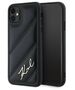 Original Case IPHONE 11 / XR Karl Lagerfeld Diagonal Quilted Script (KLHCP13LPQDSMGK) black 3666339252120