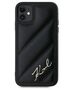 Original Case IPHONE 11 / XR Karl Lagerfeld Diagonal Quilted Script (KLHCP13LPQDSMGK) black 3666339252120