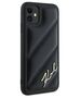 Original Case IPHONE 11 / XR Karl Lagerfeld Diagonal Quilted Script (KLHCP13LPQDSMGK) black 3666339252120