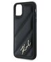 Original Case IPHONE 11 / XR Karl Lagerfeld Diagonal Quilted Script (KLHCP13LPQDSMGK) black 3666339252120