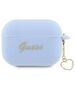 Original Case APPLE AIRPODS PRO 2 Guess Silicone Charm Heart Collection (GUAP2LSCHSB) blue 3666339111007