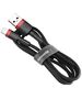 Baseus Cablu USB la Lightning, 2.4A, 480Mbps, 0.5m - Baseus Cafule (CALKLF-A19) - Red / Black 6953156274945 έως 12 άτοκες Δόσεις