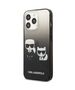 Original Case IPHONE 13 PRO Karl Lagerfeld Hardcase Gradient Ikonik Karl & Choupette (KLHCP13LTGKCK) black 3666339049263