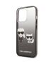 Original Case IPHONE 13 PRO Karl Lagerfeld Hardcase Gradient Ikonik Karl & Choupette (KLHCP13LTGKCK) black 3666339049263