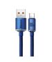 Baseus Crystal Shine cable USB to USB-C, 5A100W1.2m (blue) 6932172602819