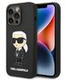 Original Case IPHONE 14 PRO Karl Lagerfeld Hardcase Silicone Ikonik (KLHCP14LSNIKBCK) black 3666339086589