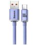 Baseus Crystal Shine cable USB to USB-C, 100W, 2m (purple) 6932172602857