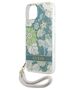 Case IPHONE 13 Guess Hardcase Flower Strap (GUHCP13MHFLSN) green 3666339040482