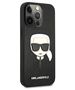 Original Case IPHONE 13 PRO Karl Lagerfeld Hardcase Saffiano Ikonik Karl's Head (KLHCP13LSAKHBK) black 3666339027636