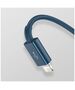 USB cable 3in1 Baseus Superior Series, USB to micro USB / USB-C / Lightning, 3.5A, 1.2m (blue) 6953156205543