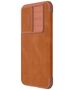 Nillkin Husa pentru Samsung Galaxy S23 FE - Nillkin Qin Pro Leather Case - Brown 6902048268036 έως 12 άτοκες Δόσεις