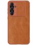 Nillkin Husa pentru Samsung Galaxy S23 FE - Nillkin Qin Pro Leather Case - Brown 6902048268036 έως 12 άτοκες Δόσεις