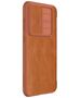 Nillkin Husa pentru Samsung Galaxy S23 FE - Nillkin Qin Pro Leather Case - Brown 6902048268036 έως 12 άτοκες Δόσεις