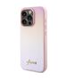 Original Case APPLE IPHONE 15 PRO Guess Hardcase Saffiano Iridescent Script (GUHCP15LPSAIRSP) pink 3666339224806