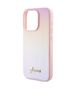 Original Case APPLE IPHONE 15 PRO Guess Hardcase Saffiano Iridescent Script (GUHCP15LPSAIRSP) pink 3666339224806