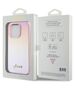 Original Case APPLE IPHONE 15 PRO Guess Hardcase Saffiano Iridescent Script (GUHCP15LPSAIRSP) pink 3666339224806