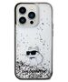 Original Case IPHONE 14 PRO MAX Karl Lagerfeld Hardcase Liquid Glitter Choupette (KLHCP14XLKCNSK) transparent 3666339164188