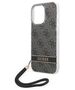 Original Case IPHONE 14 PRO Guess Hardcase 4G Print Strap (GUOHCP14LH4STK) black 3666339093815