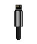 Baseus Tungsten Gold Cable USB to iP 2.4A 1m (black) 6953156204959