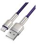 USB cable for Lightning Baseus Cafule, 2.4A, 1m (purple) 6953156202269