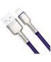 USB cable for Lightning Baseus Cafule, 2.4A, 1m (purple) 6953156202269