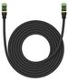 Braided network cable cat.8 Baseus Ethernet RJ45, 40Gbps, 5m (black) 6932172646813