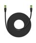 Braided network cable cat.8 Baseus Ethernet RJ45, 40Gbps, 8m (black) 6932172646820