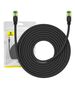 Braided network cable cat.8 Baseus Ethernet RJ45, 40Gbps, 10m (black) 6932172646752