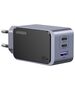 Ugreen Nexode Air 65W wall charger, USB + 2x USB-C (gray) 6941876230426