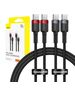 Cable Baseus Cafule USB-C do USB-C 100W, 1m, 2-Pack (Red-Black, Gray-Black) 6932172657451