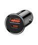 Baseus Circular Car Charger PD QC4.0+ 5A 30W (black) 6953156286535