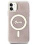 Original Case IPHONE 11 Guess Hardcase 4G MagSafe (GUHMN61H4STP) pink 3666339127343