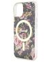 Original Case IPHONE 14 Guess Hardcase Flower MagSafe (Guhmp14shcfwsk) black 3666339115517