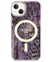 Original Case IPHONE 14 Guess Hardcase Leopard MagSafe (GUHMP14SHLEOPWP) pink 3666339115678