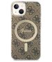 Original Case IPHONE 14 Guess Hardcase 4G Printed Stripe MagSafe (GUHMP14SP4RPSW) brown 3666339119775