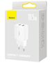 Baseus wall charger Compact 2 x USB white 10,5w 6932172606916