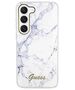 Original Case SAMSUNG GALAXY S23 Guess Hardcase Marble (GUHCS23SPCUMAH) white 3666339117405