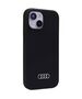 Original Case APPLE IPHONE 15 Audi Silicone Case (AU-LSRIP15-Q3/D1-BK) black 6955250226547