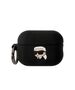 Case APPLE AIRPODS PRO 2 Karl Lagerfeld Silicone Karl Head 3D black 3666339099237