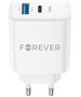 Forever TC-07-30AC PD QC charger 1x USB-C 1x USB 30W white 5900495139351