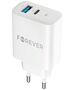 Forever TC-07-30AC PD QC charger 1x USB-C 1x USB 30W white 5900495139351