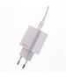 Maxlife MXTC-06-20C PD QC charger 1x USB-C 20W white + USB-C - Lightning cable 20W 5907457738416