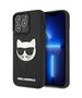 Original Case IPHONE 13 PRO MAX Karl Lagerfeld Hardcase 3D Rubber Choupette (KLHCP13XCH3DBK) black 3666339028169