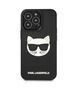 Original Case IPHONE 13 PRO MAX Karl Lagerfeld Hardcase 3D Rubber Choupette (KLHCP13XCH3DBK) black 3666339028169