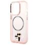 Original Case IPHONE 14 PRO Karl Lagerfeld Hardcase IML NFT Karl&Choupette Magsafe (KLHMP14LHNKCIP) pink 3666339087586