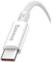 Baseus cabel Superior USB - USB-C 1,5m moon white 100W 6932172631963