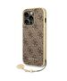 Original Case APPLE IPHONE 15 PRO Guess Hardcase 4G Charms Collection (GUHCP15LGF4GBR) brown 3666339171643